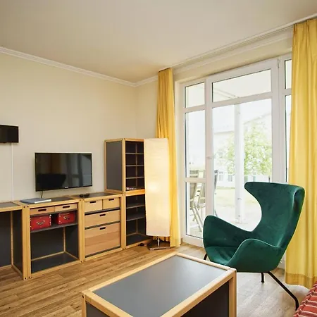 Terrasse, Gratis Nutzung Vom Ahoi Erlebnisbad Und Sauna In Sellin - Meeresblick 19 شقة غورين